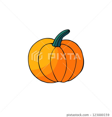 Halloween illustration in hand draw style. Element of your design Halloween illustration in hand draw style. Element of your design 123880159