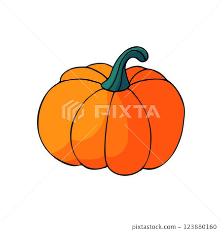 Halloween illustration in hand draw style. Element of your design 123880160