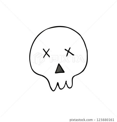 Halloween illustration in hand draw style. Element of your design Halloween illustration in hand draw style. Element of your design 123880161