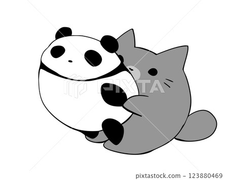 運動會體操貓熊貓 123880469