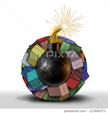 Trade War Danger Trade War Danger 123880573