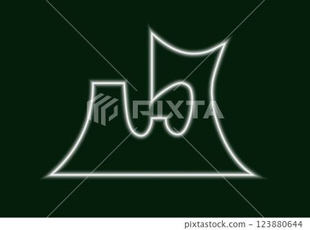Official flag of Aomori. Perfection in Japan. Vector illustration. Glow effect concept 123880644