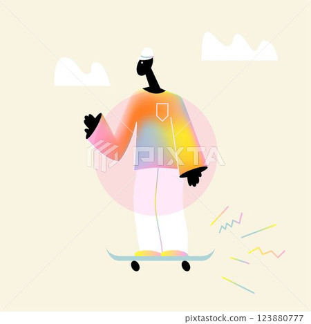 Skateboard Sport Boy Outdoor 123880777