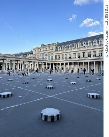 Palais Royal against the blue sky 123881812