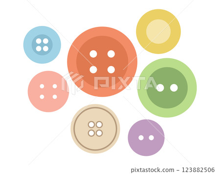 Illustration of colorful buttons 123882506