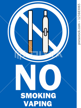 Illustration of a signboard - No Smoking - Illustration of a signboard - No Smoking - 123883065