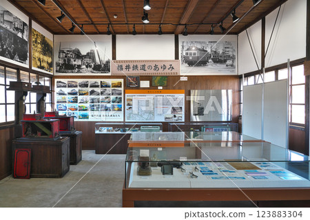 [Kitafu Station Railway Museum] Inside Kitafu Station, Echizen City, Fukui Prefecture 123883304