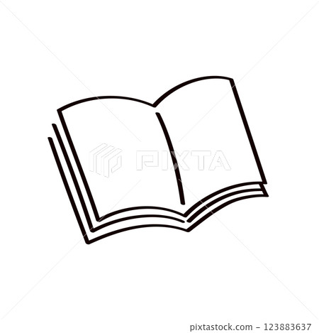 Hand drawn book illustration Hand drawn book illustration 123883637