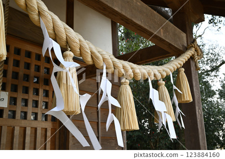 Suganuma Tenjin Shrine, shrine, shimenawa, Fukaya City 123884160