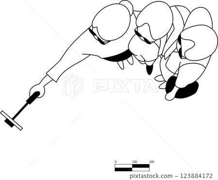 一群女性自拍的頂視圖插圖 一群女性自拍的頂視圖插圖 123884172