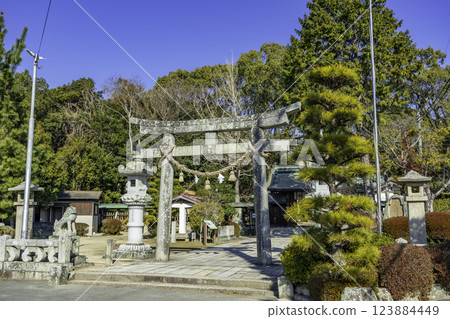 山口縣防府市玉增神社鳥居 山口縣防府市玉增神社鳥居 123884449