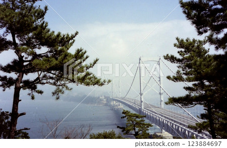 瀨戶大橋，偉大的長橋/瀨戶大橋鳥瞰圖 123884697