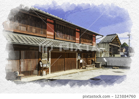 水彩畫風格 犬山 魚山町 舊小森邸 本館 愛知縣犬山市 123884760