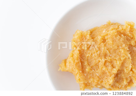 米味噌（白色）的特寫 123884892