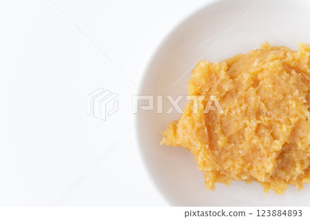 米味噌（白色）的特寫 123884893