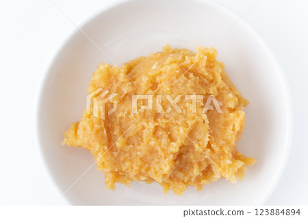米味噌（白色）的特寫 123884894