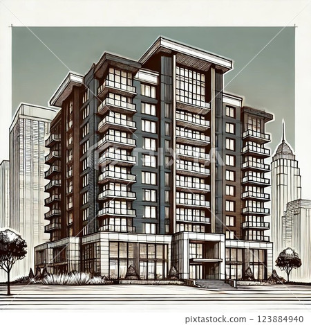 Modern apartment 123884940