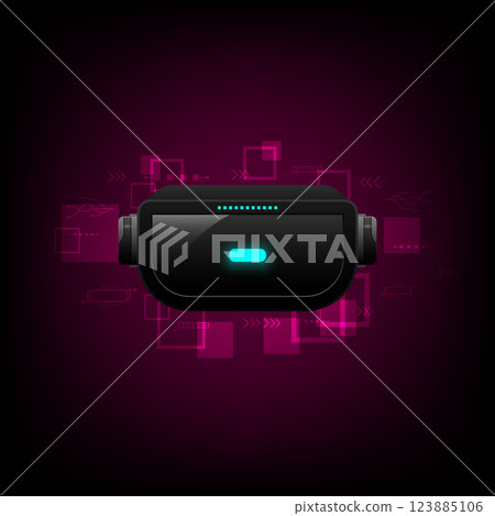 Abstract background with 3d virtual simulation Abstract background with 3d virtual simulation 123885106