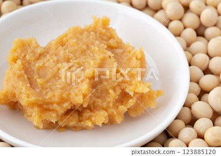 米味噌（白色）的特寫 123885120