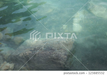 Türkiye Pamukkale Hierapolis ruins Antique pool ruins 123885532