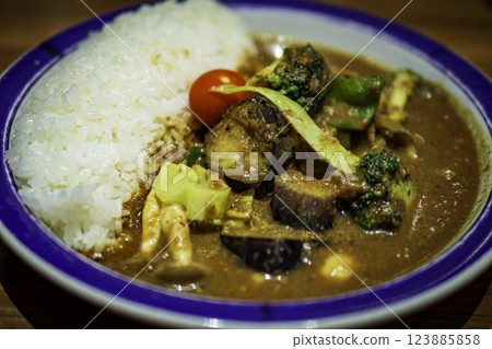 Very delicious summer vegetable curry 123885858