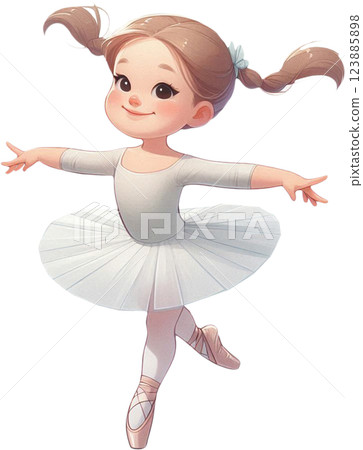 cute little fairy sitting on the leg 123885898