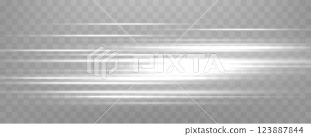 Speed rays, light neon flow, zoom in motion effect, silver glow speed lines, colorful light trails, stripes. Abstract background, vector illustration. Speed rays, light neon flow, zoom in motion effect, silver glow speed lines, colorful light trails, stripes. Abstract background, vector illustration. 123887844