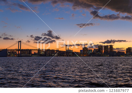 Rainbow Bridge and evening view 123887977