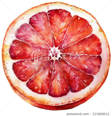 多汁的血橙、切水果水彩插畫素材(JPEG/PNG) 多汁的血橙、切水果水彩插畫素材(JPEG/PNG) 123888012