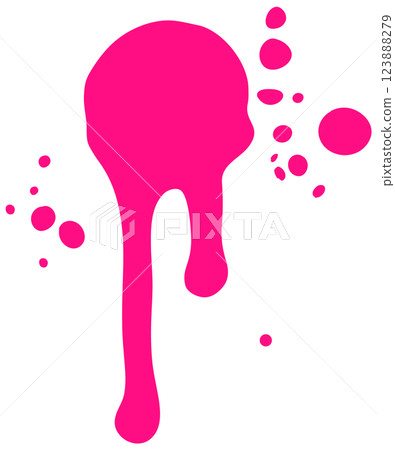 Vibrant Pink Paint Splash Illustration Vibrant Pink Paint Splash Illustration 123888279