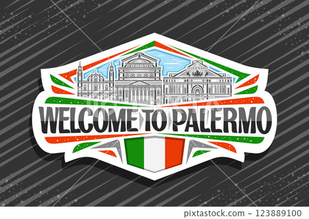 Vector logo for Palermo Vector logo for Palermo 123889100