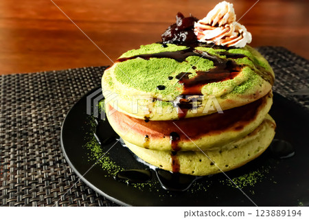 Matcha pancake Matcha pancake 123889194