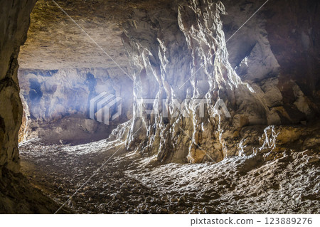 Abandoned limestone adit 123889276