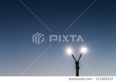 LED street spotlight 123889587