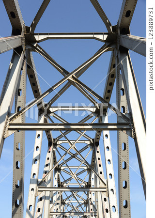Iron bridge Iron bridge 123889731