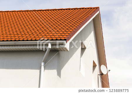 The upper part of the house 123889775