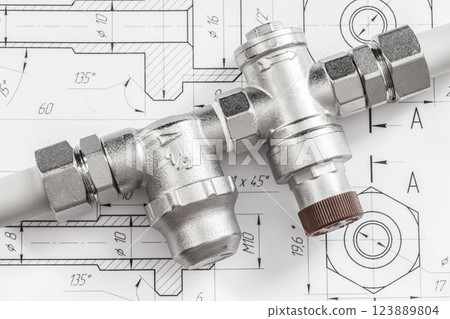 Equipment for plumbing 123889804