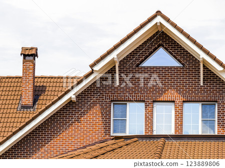 The upper part of the house 123889806
