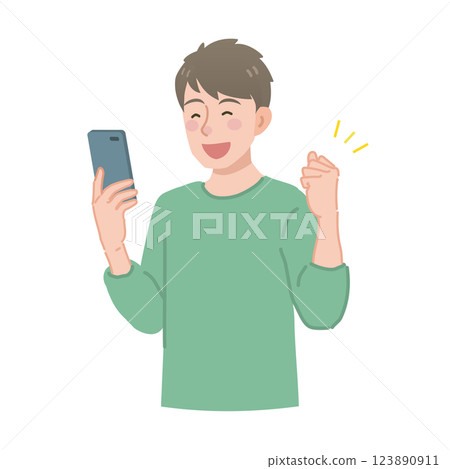 一名男子拿著智慧型手機拍照 一名男子拿著智慧型手機拍照 123890911