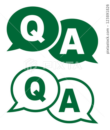 Q&A icon green 123891826