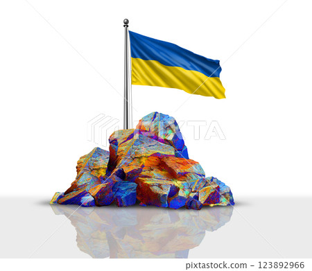 Ukraine Rare earth concept 123892966