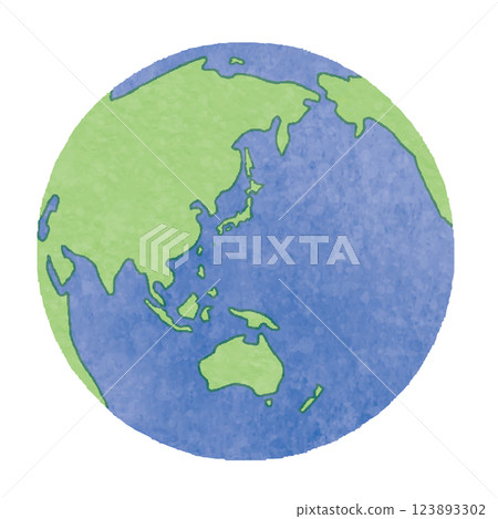 Simple earth illustration Simple earth illustration 123893302