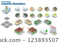 Connect! Isometric illustration [Shop 1] (with parking unit) 123893507