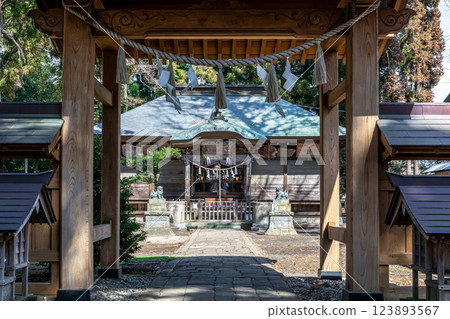 佐竹正義捐贈頭盔的兜神社本殿 [茨城縣日立大宮市] 123893567