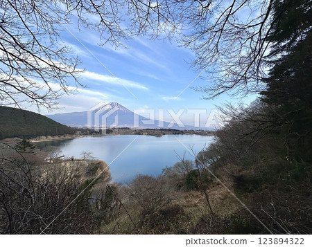 Mount Fuji and Lake Tanuki Mount Fuji and Lake Tanuki 123894322