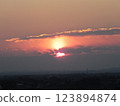 The sun coming out of the clouds 123894874