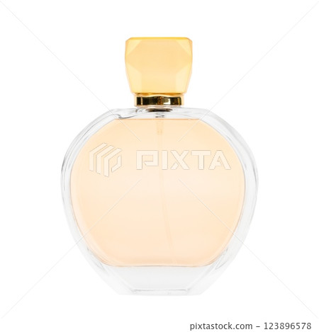 Luxury perfume bottle png isolated on transparent background 123896578