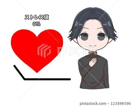 男性 1/5,顯示壓力水平 男性 1/5,顯示壓力水平 123896590