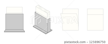 Paper napkins 123896750