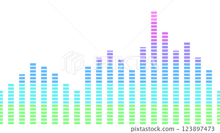 無縫圖形背景圖案（均衡器、垂直漸層） 123897473